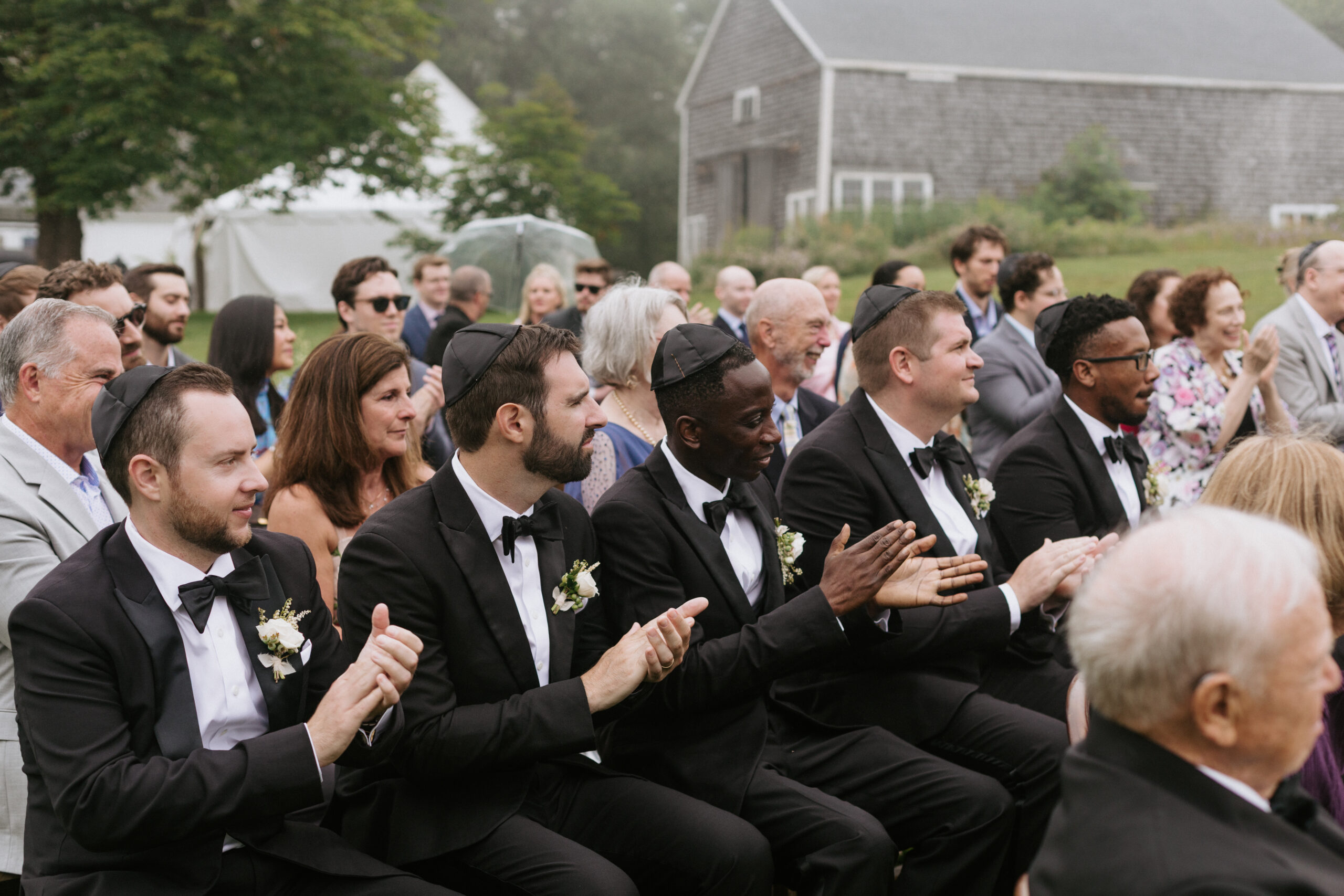 Anna + Ben's Wedding David Spahr assisting with the guided foray lead by Louis Giller of North Spore on our 2022 Foarge and Feast event